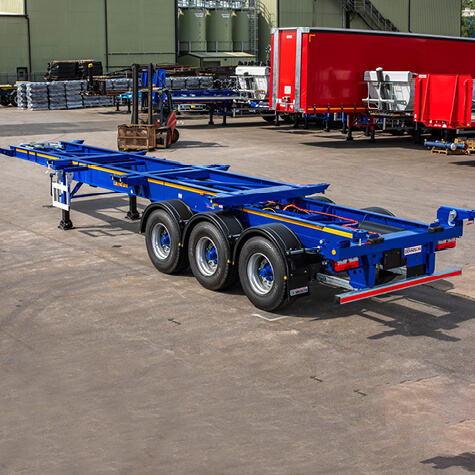 Sliding Bogie Skeletal Trailer - Dennison Trailers